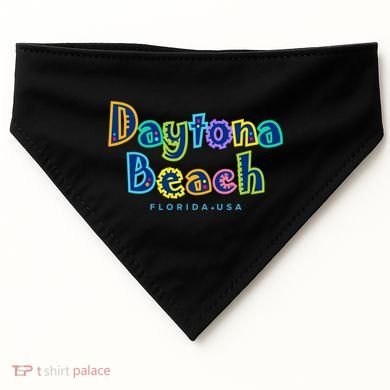 Daytona Beach Florida Souvenir Meaningful Gift USA-Made Doggie Bandana
