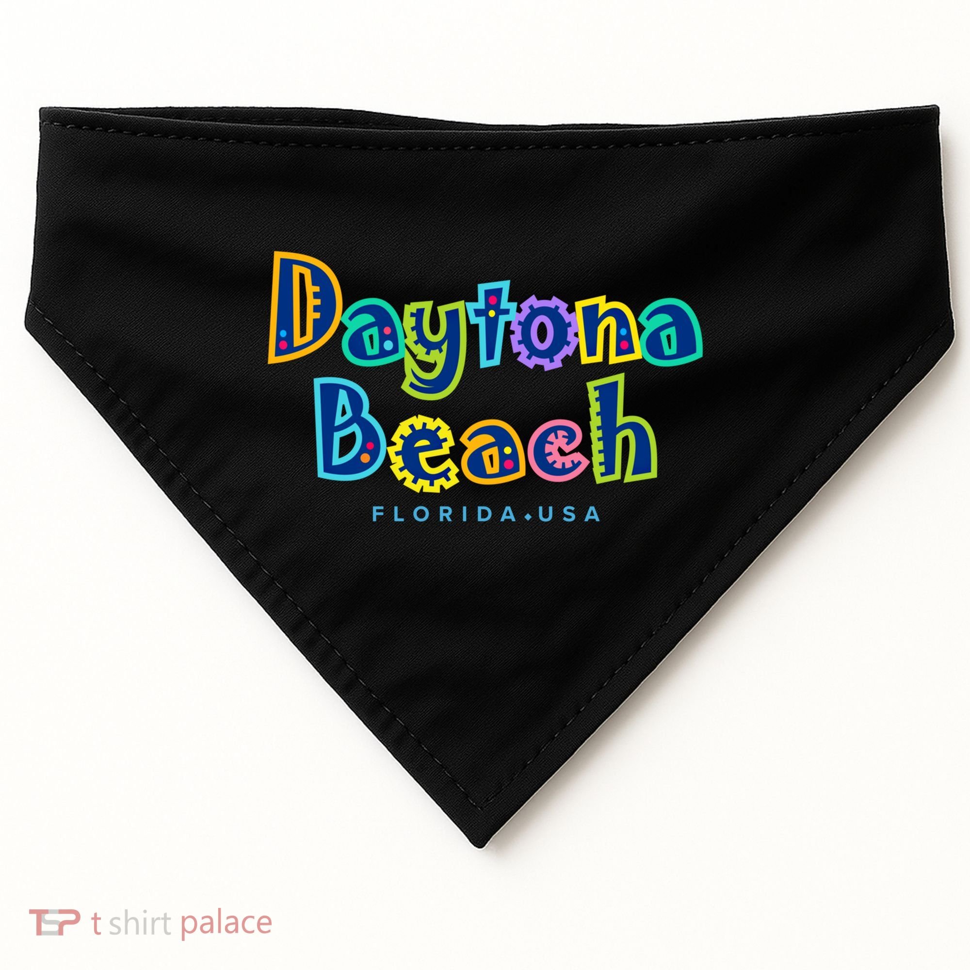 Daytona Beach Florida Souvenir Meaningful Gift USA-Made Doggie Bandana