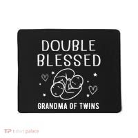 Double Blessed Grandma Of Twins Nana Grandmother Funny Mousepad thumb 0