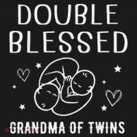 Double Blessed Grandma Of Twins Nana Grandmother Funny Women's Tank Top thumb 5