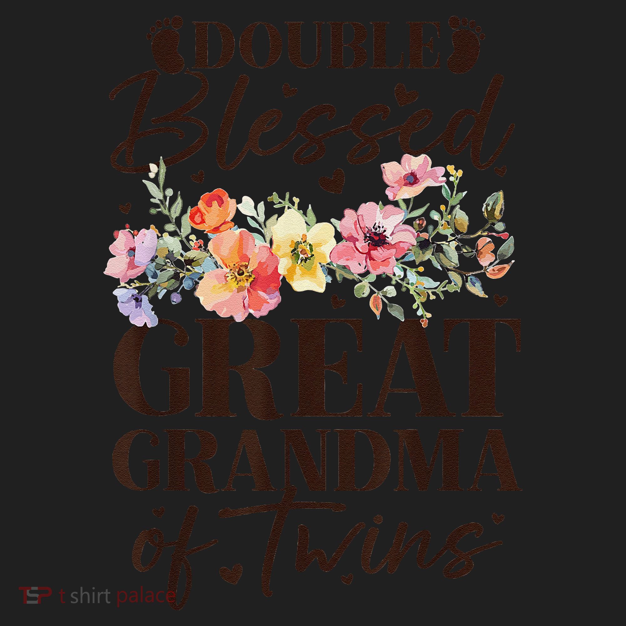 Double Blessed Great Grandma Of Twins Funny Twin Women's Sweatshirt