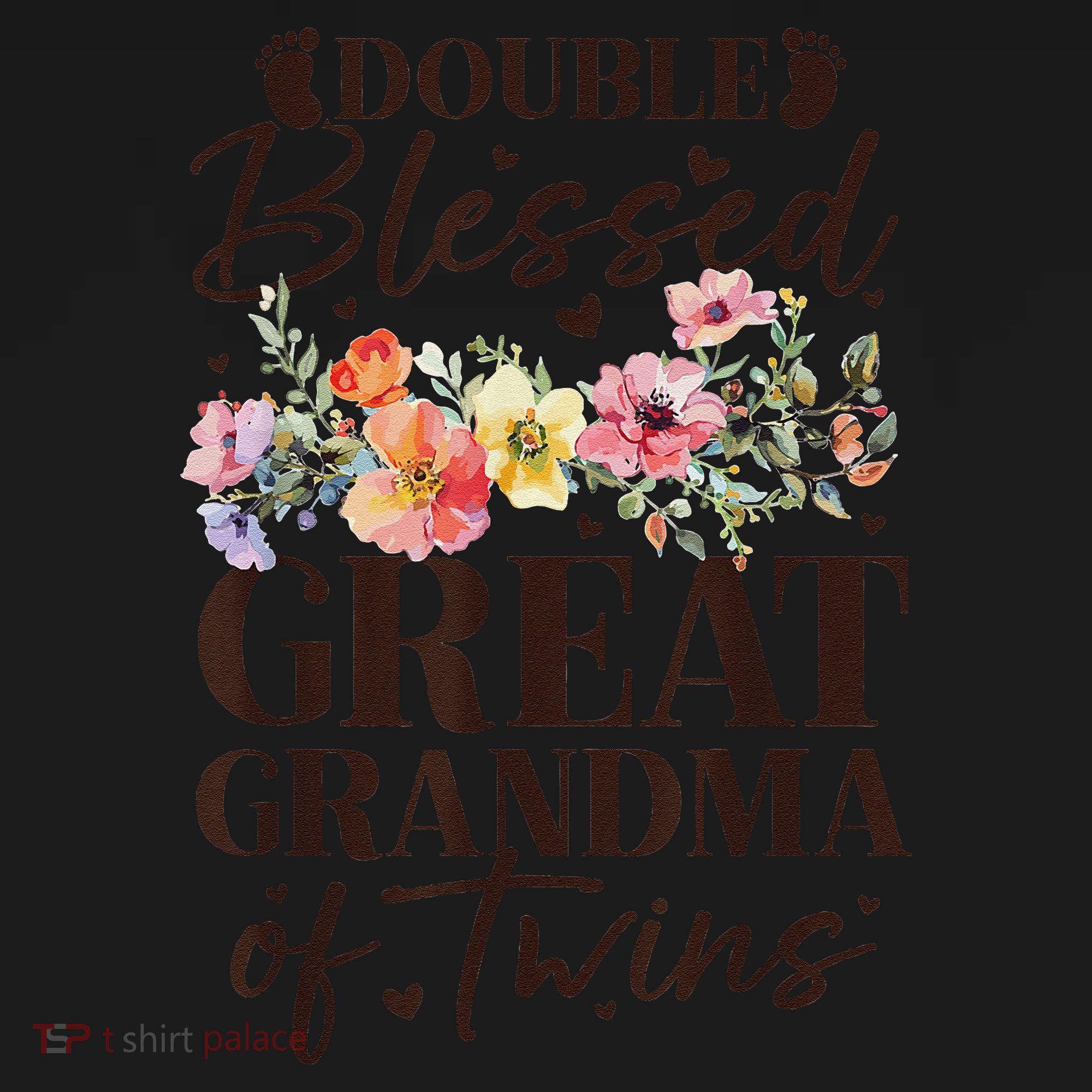 Double Blessed Great Grandma Of Twins Funny Twin Toddler Hoodie