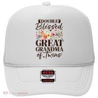 Double Blessed Great Grandma Of Twins Funny Twin Hat thumb 0
