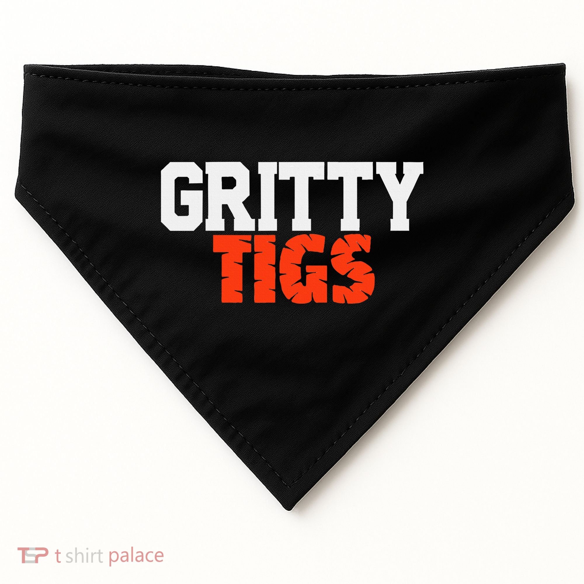Detroit Baseball Gritty Tigs USA-Made Doggie Bandana