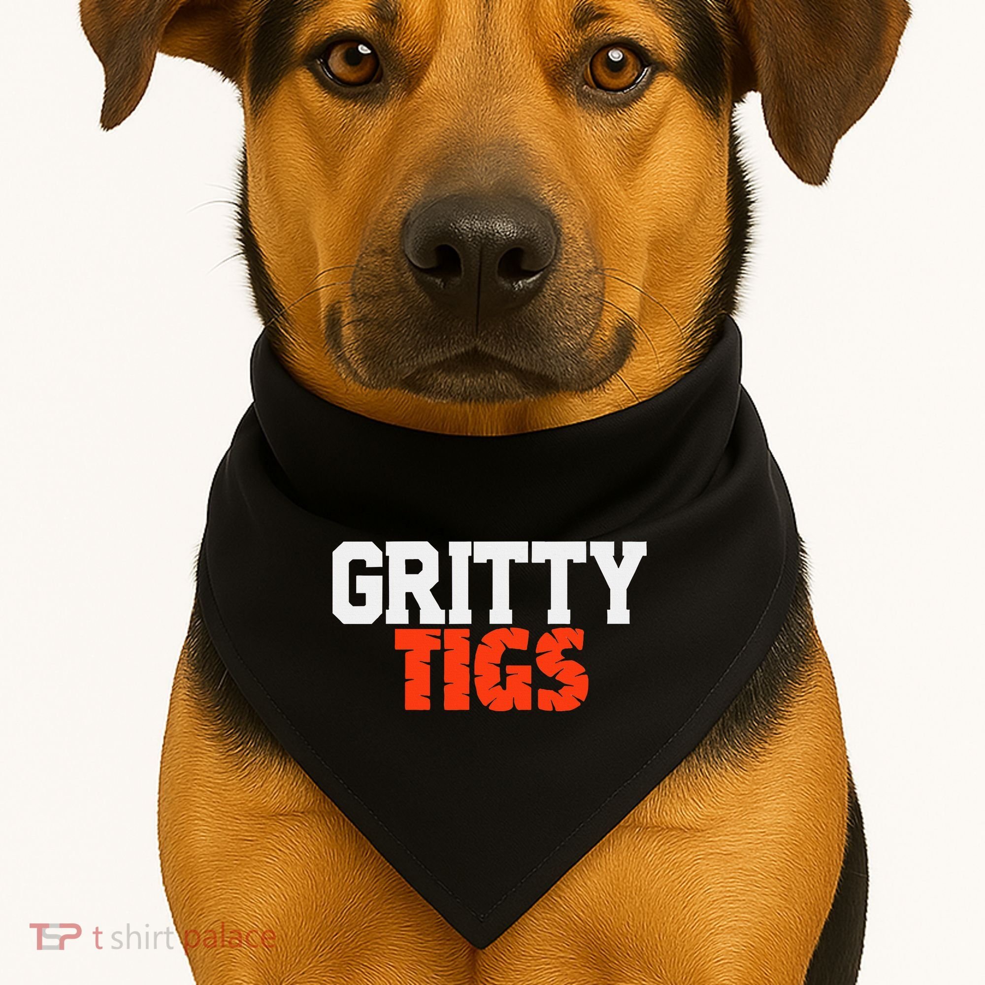 Detroit Baseball Gritty Tigs USA-Made Doggie Bandana