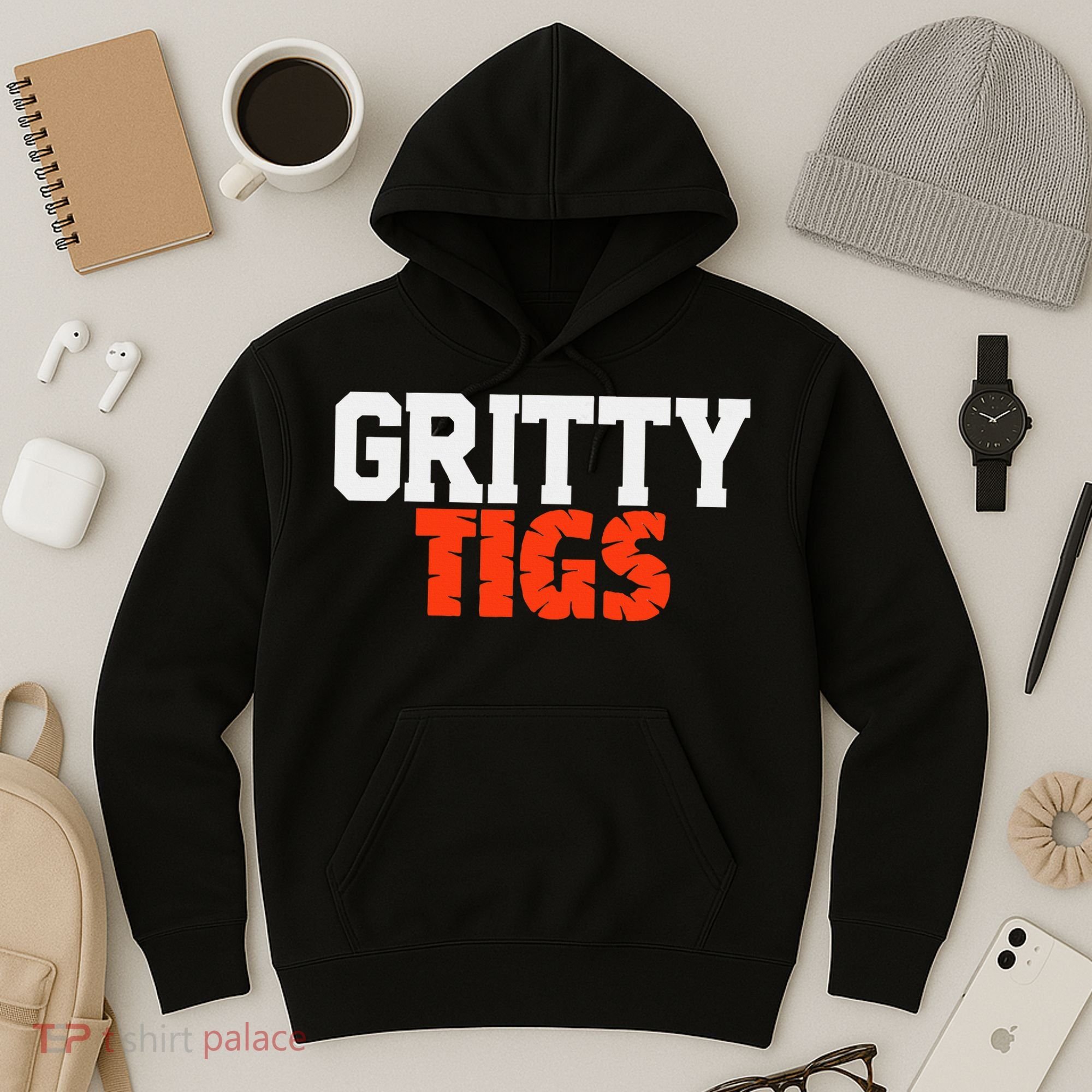 Detroit Baseball Gritty Tigs Hoodie