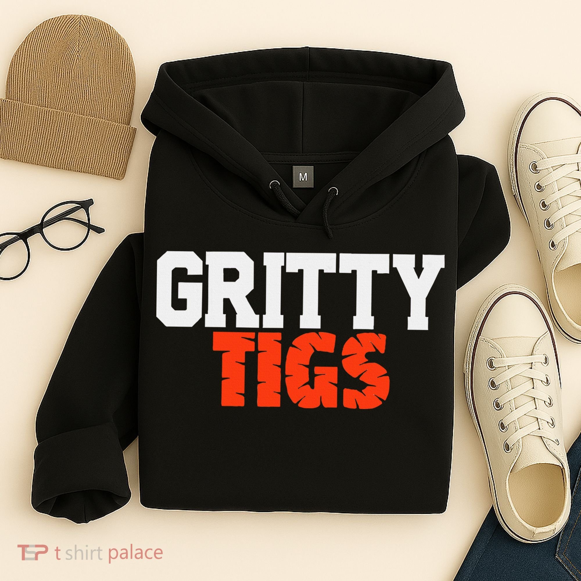 Detroit Baseball Gritty Tigs Hoodie