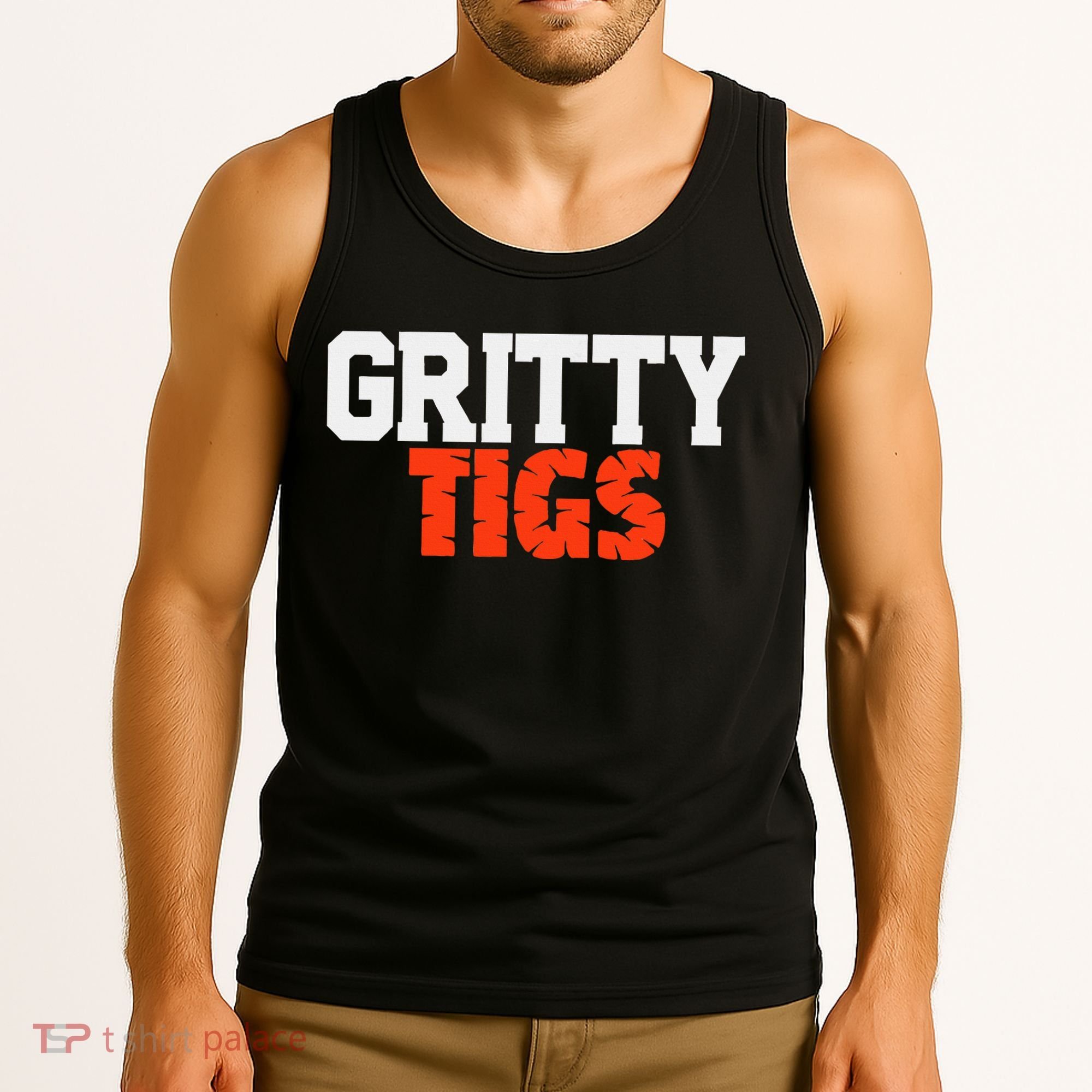 Detroit Baseball Gritty Tigs Tank Top
