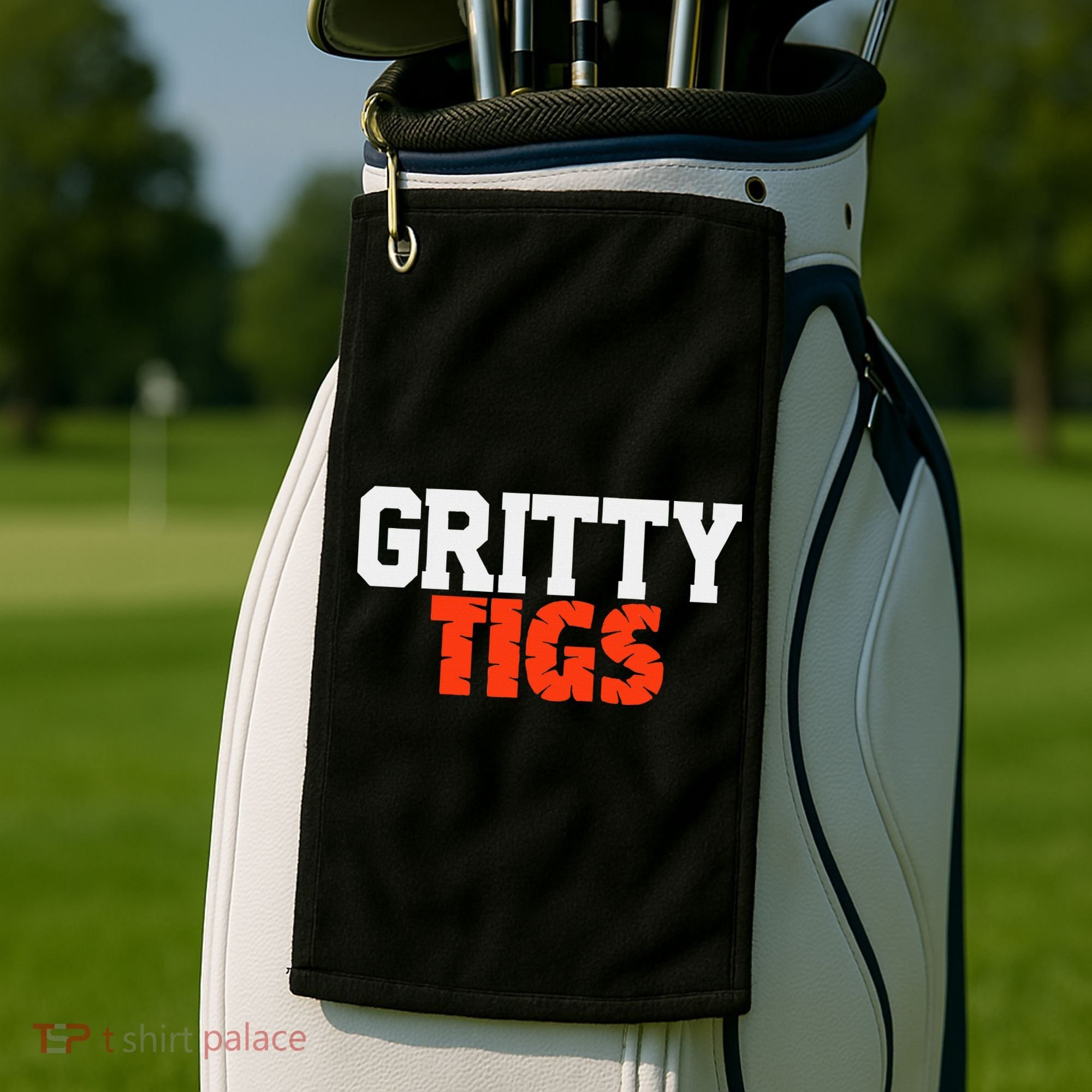 Detroit Baseball Gritty Tigs Golf Towel