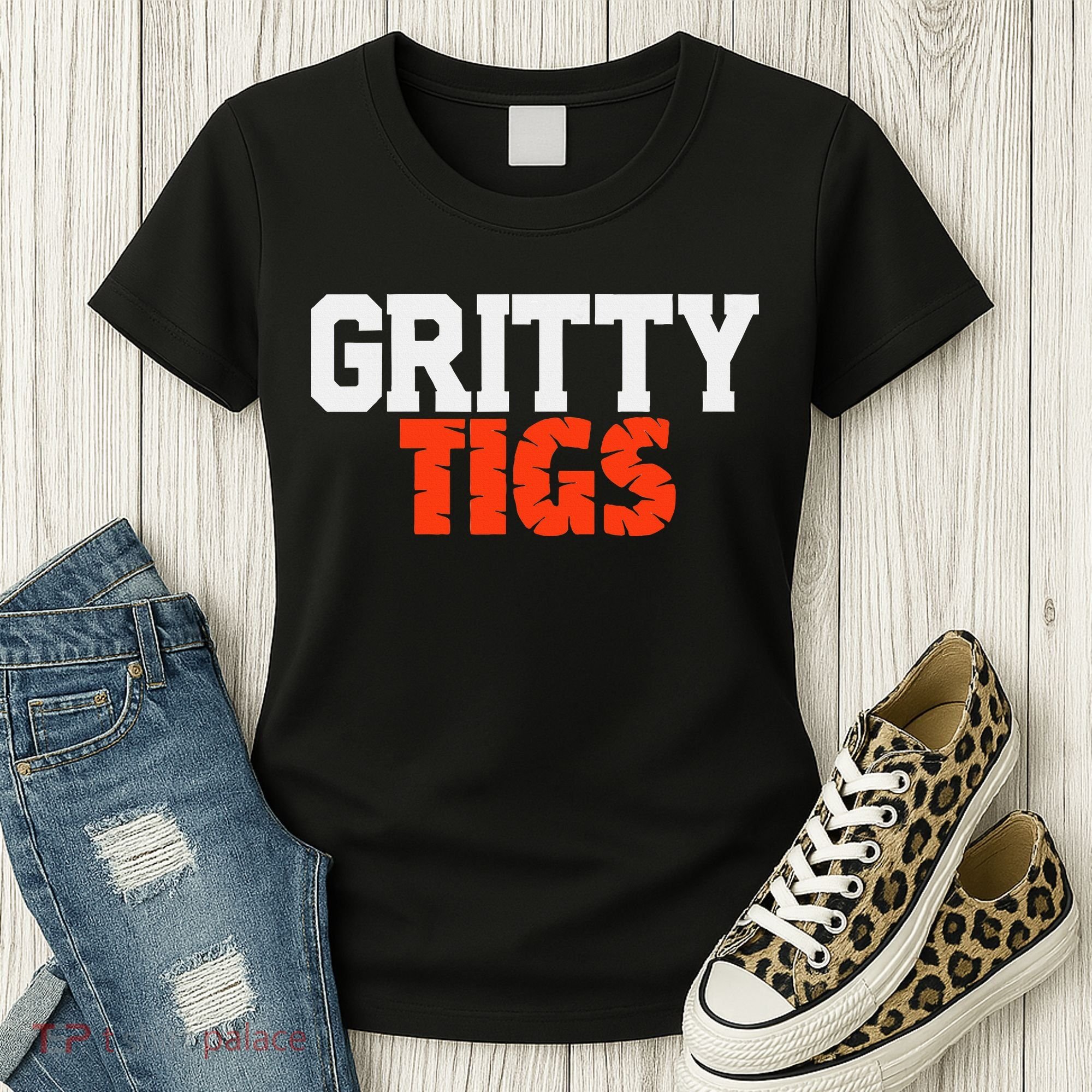 Detroit Baseball Gritty Tigs Women's T-Shirt
