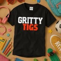 Detroit Baseball Gritty Tigs Kids T-Shirt thumb 3
