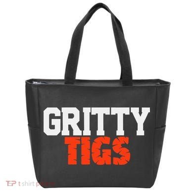 Detroit Baseball Gritty Tigs Tote Bag