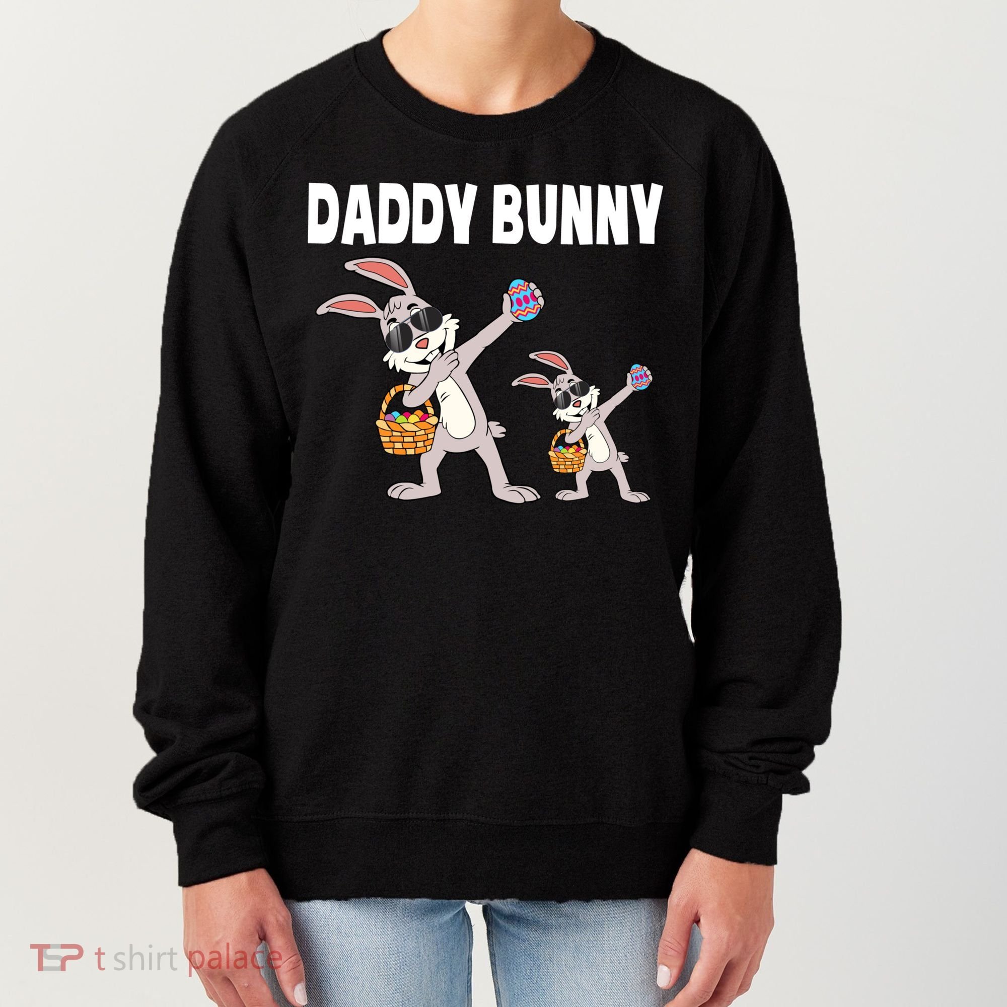 Daddy Bunny Gift Cute Matching Family Dad Easter Gift Women's Sweatshirt