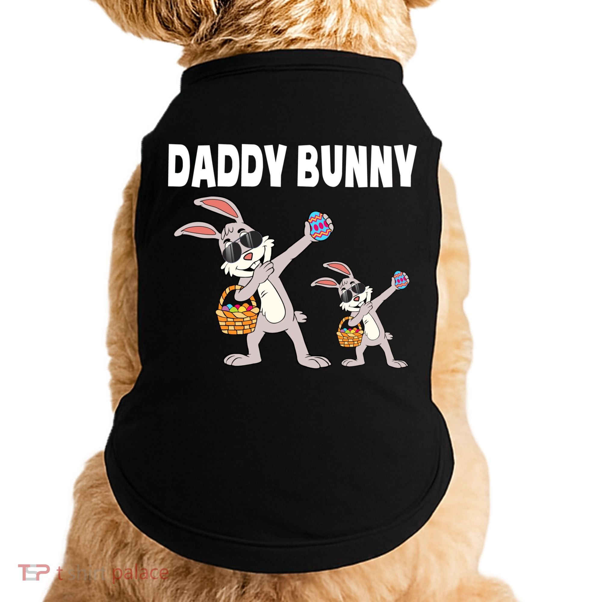 Daddy Bunny Gift Cute Matching Family Dad Easter Gift Doggie Tank