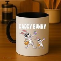 Daddy Bunny Gift Cute Matching Family Dad Easter Gift Coffee Mug thumb 4