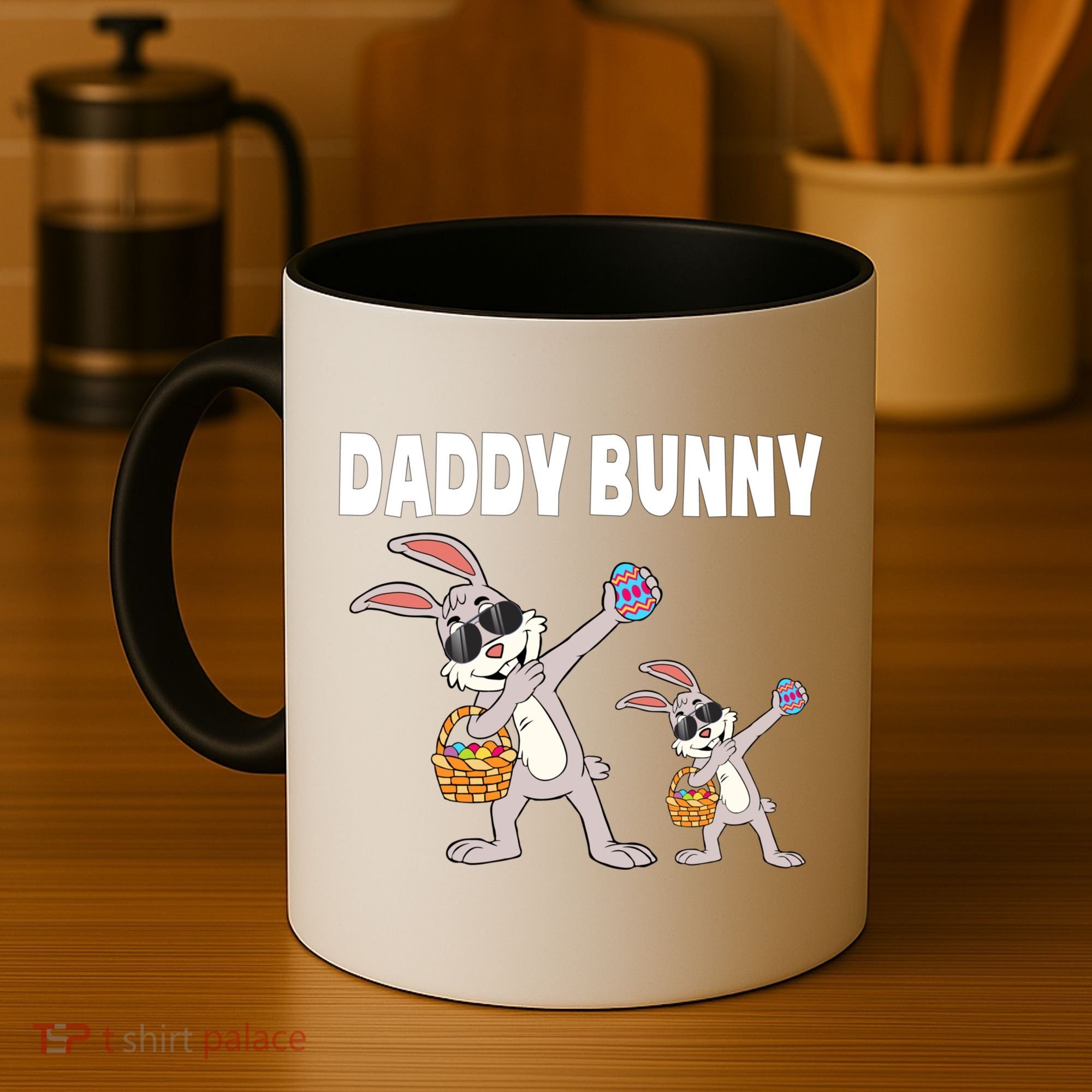 Daddy Bunny Gift Cute Matching Family Dad Easter Gift Coffee Mug