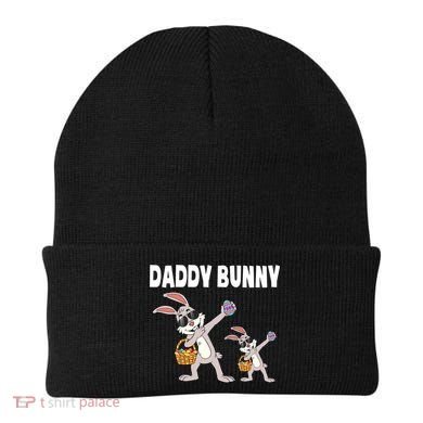 Daddy Bunny Gift Cute Matching Family Dad Easter Gift Beanie