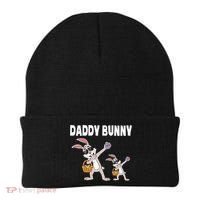 Daddy Bunny Gift Cute Matching Family Dad Easter Gift Beanie thumb 0