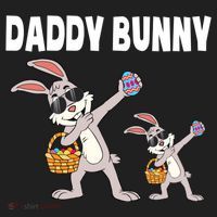 Daddy Bunny Gift Cute Matching Family Dad Easter Gift Beanie thumb 2