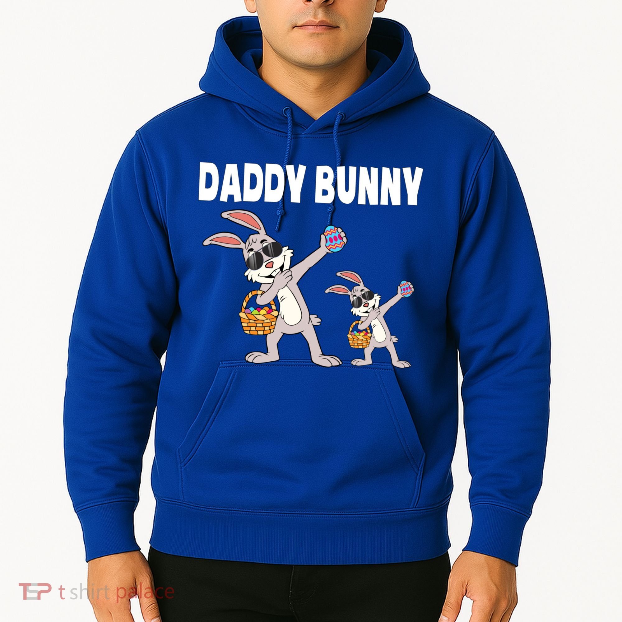 Daddy Bunny Gift Cute Matching Family Dad Easter Gift Hoodie