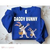 Daddy Bunny Gift Cute Matching Family Dad Easter Gift Sweatshirt thumb 2