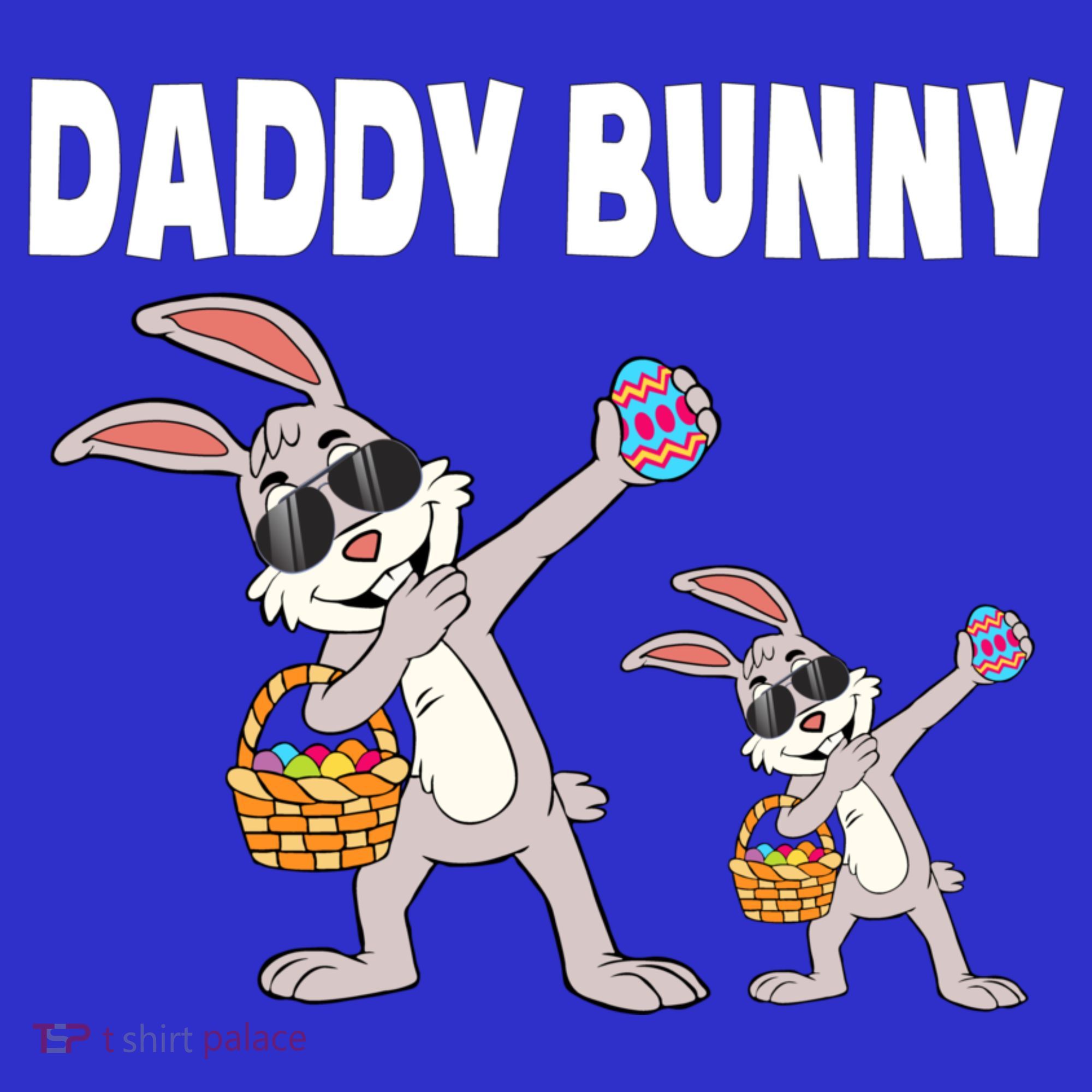 Daddy Bunny Gift Cute Matching Family Dad Easter Gift Coaster