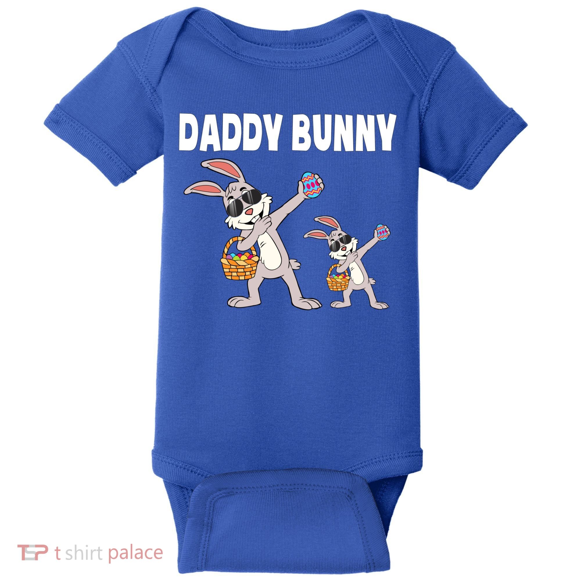 Daddy Bunny Gift Cute Matching Family Dad Easter Gift Baby Bodysuit