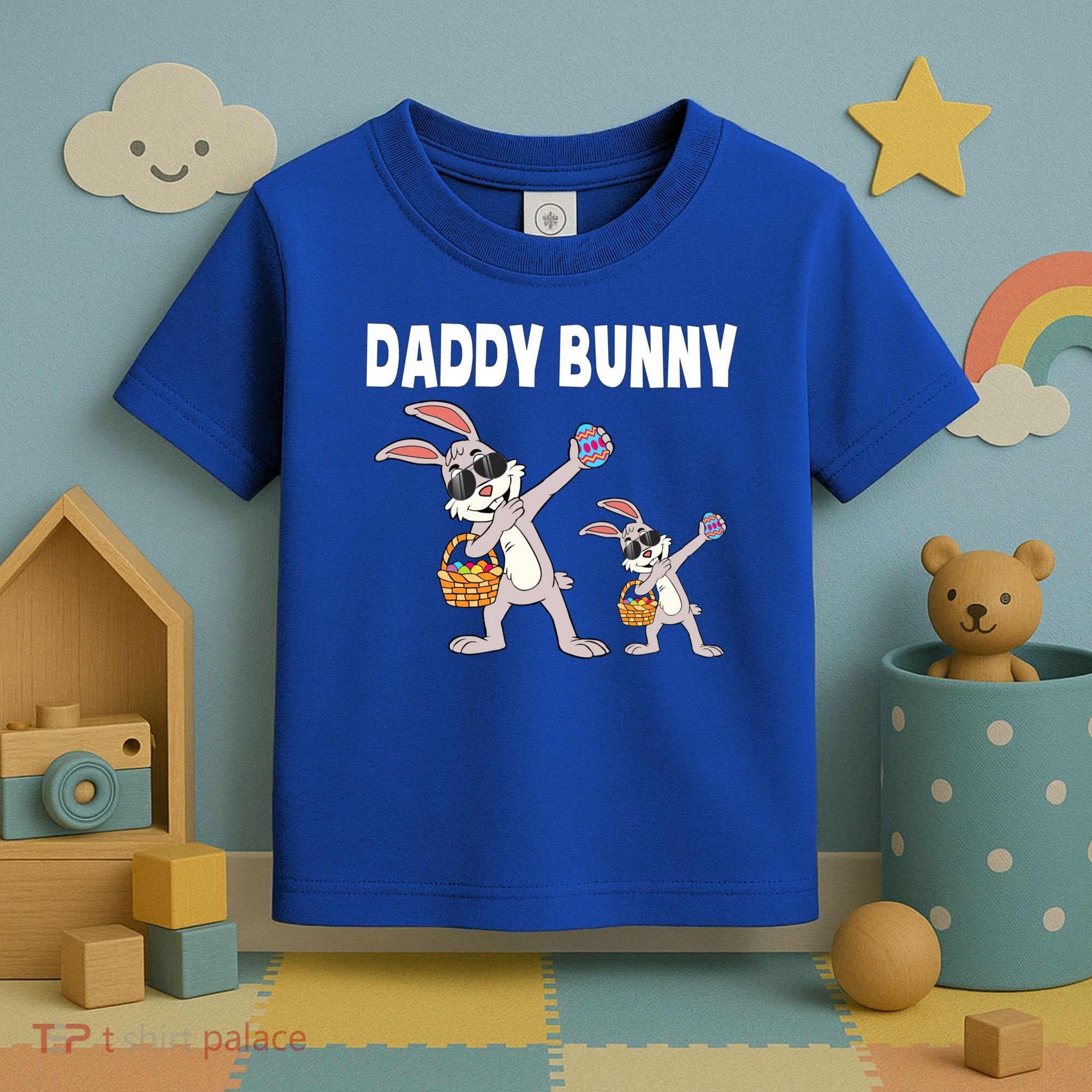 Daddy Bunny Gift Cute Matching Family Dad Easter Gift Toddler T-Shirt