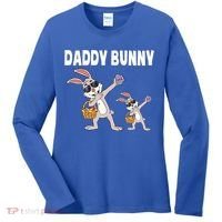 Daddy Bunny Gift Cute Matching Family Dad Easter Gift Women's Long Sleeve Shirt thumb 0