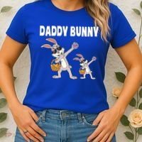 Daddy Bunny Gift Cute Matching Family Dad Easter Gift Women's T-Shirt thumb 2