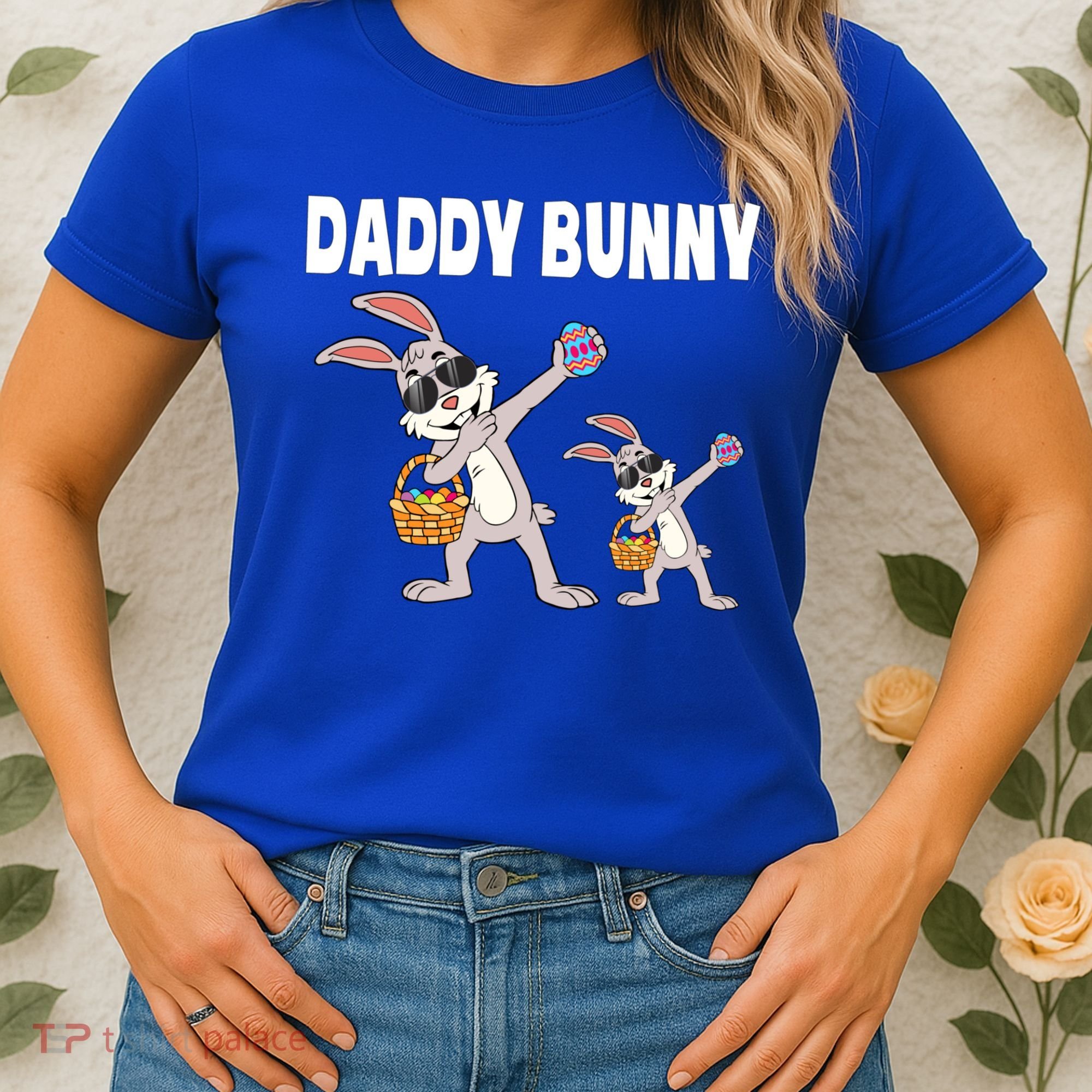 Daddy Bunny Gift Cute Matching Family Dad Easter Gift Women's T-Shirt