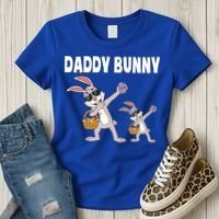 Daddy Bunny Gift Cute Matching Family Dad Easter Gift Women's T-Shirt thumb 3