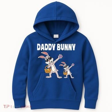 Daddy Bunny Gift Cute Matching Family Dad Easter Gift Kids Hoodie