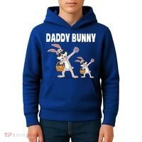 Daddy Bunny Gift Cute Matching Family Dad Easter Gift Kids Hoodie thumb 4