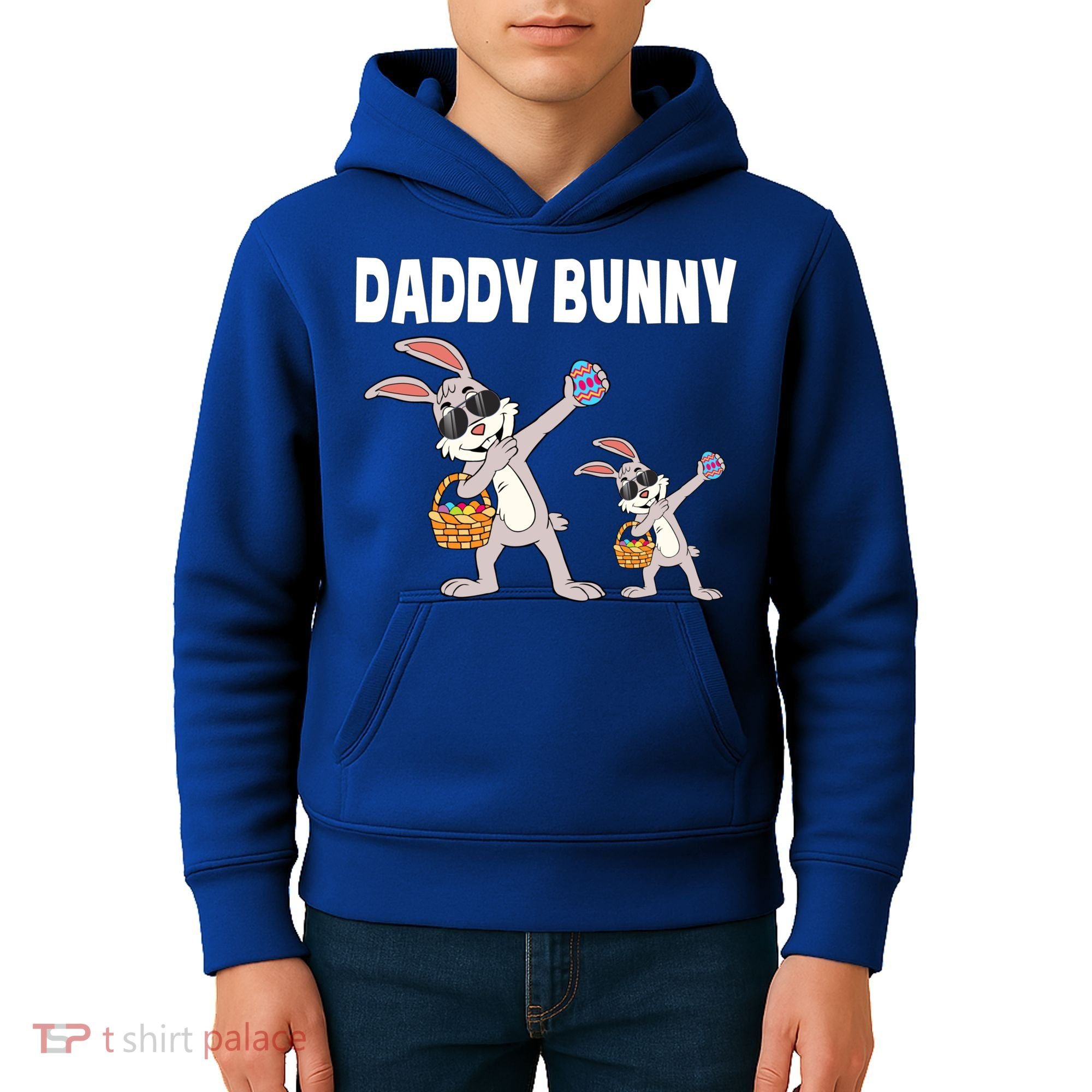 Daddy Bunny Gift Cute Matching Family Dad Easter Gift Kids Hoodie
