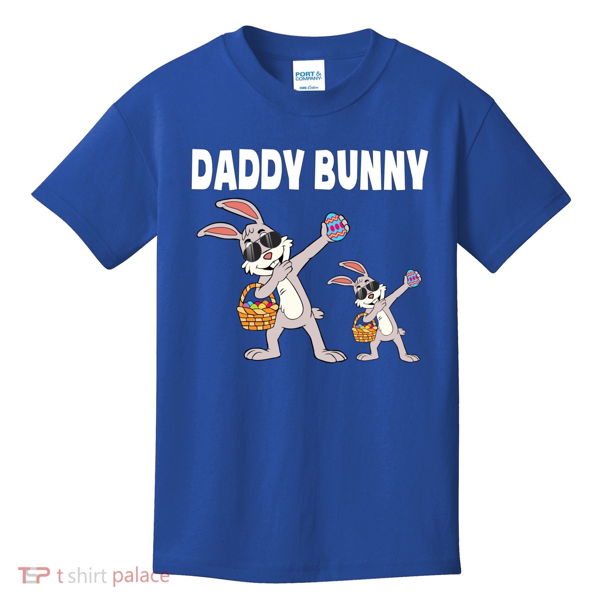 Daddy Bunny Gift Cute Matching Family Dad Easter Gift Kids T-Shirt