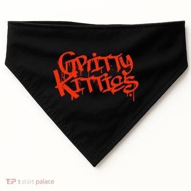 Detroit Baseball Gritty Kitties USA-Made Doggie Bandana