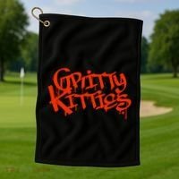 Detroit Baseball Gritty Kitties Golf Towel thumb 1