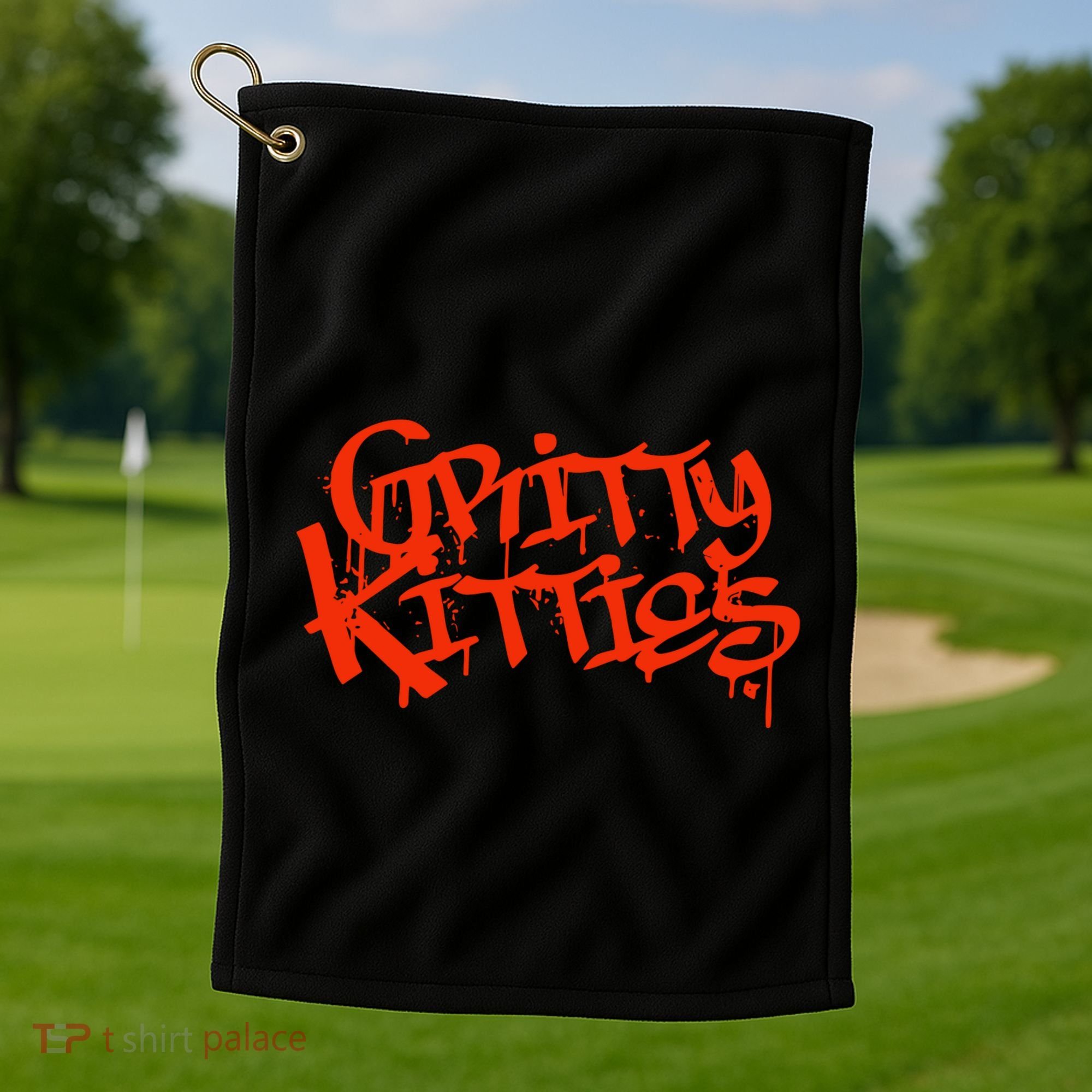 Detroit Baseball Gritty Kitties Golf Towel