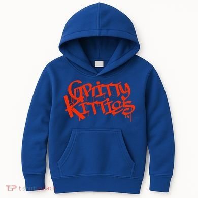 Detroit Baseball Gritty Kitties Kids Hoodie