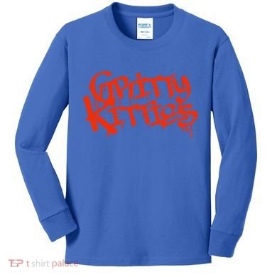 Detroit Baseball Gritty Kitties Kids Long Sleeve Shirt