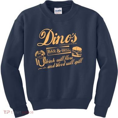 DINO'S BAR & GRILL CLASSIC ROCK Copy Kids Sweatshirt