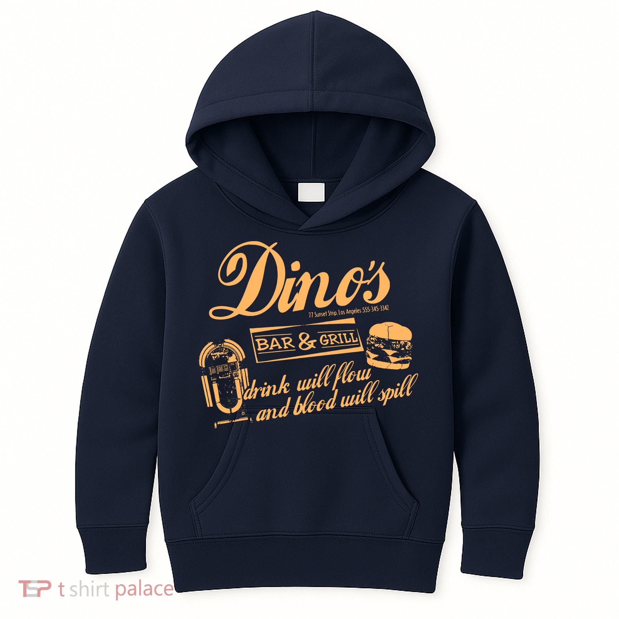 DINO'S BAR & GRILL CLASSIC ROCK Copy Kids Hoodie