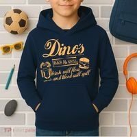 DINO'S BAR & GRILL CLASSIC ROCK Copy Kids Hoodie thumb 2