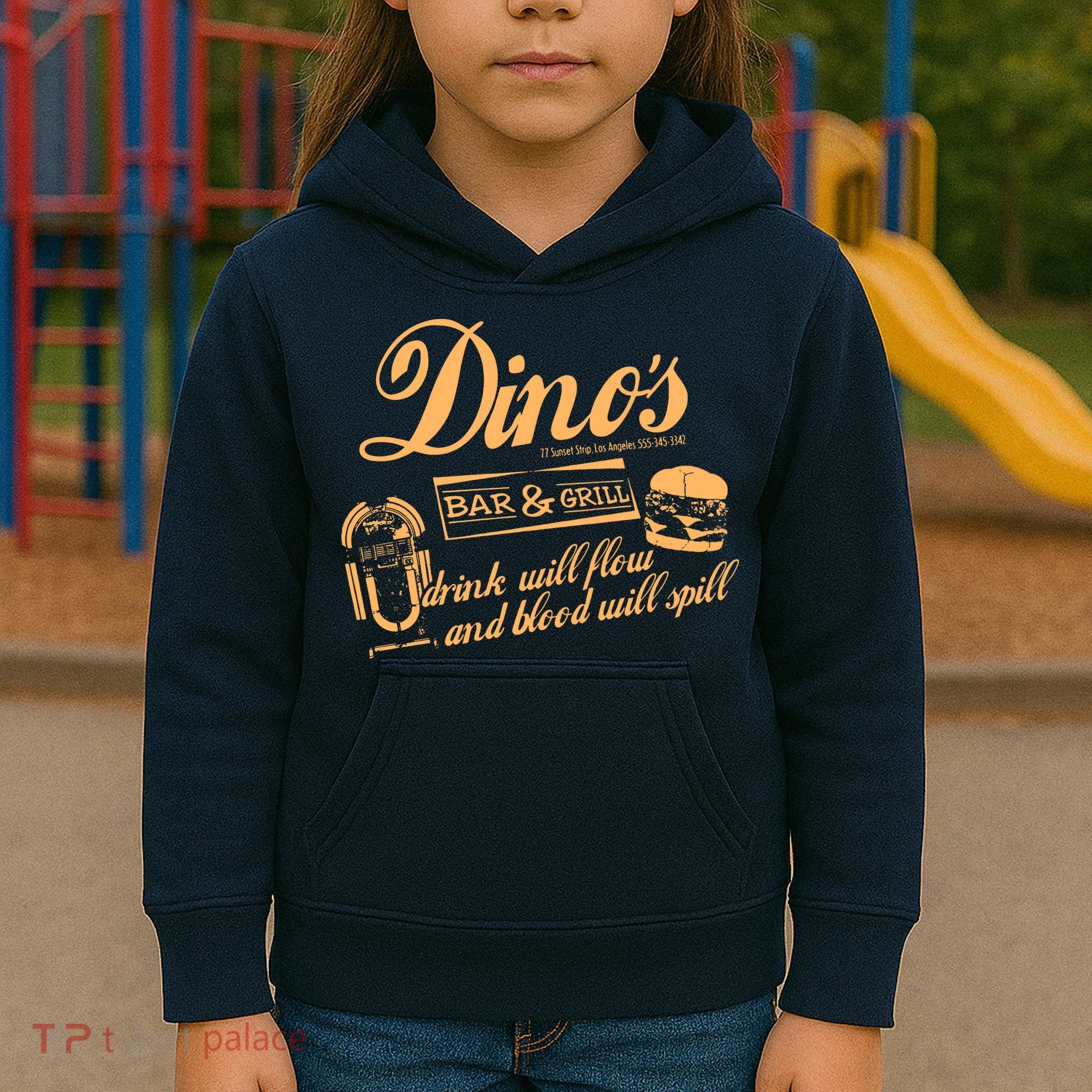DINO'S BAR & GRILL CLASSIC ROCK Copy Kids Hoodie