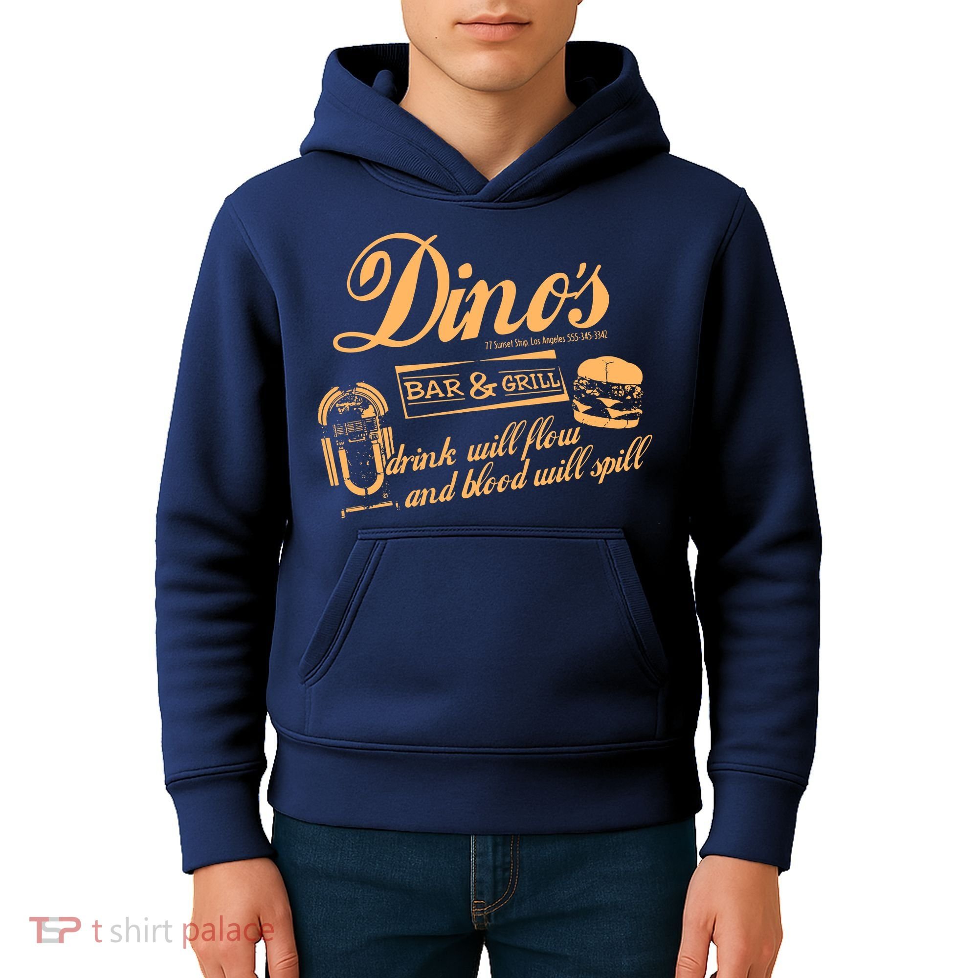 DINO'S BAR & GRILL CLASSIC ROCK Copy Kids Hoodie