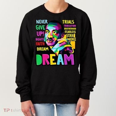 Dream Black History Month Martin Luther King Day Women's Sweatshirt