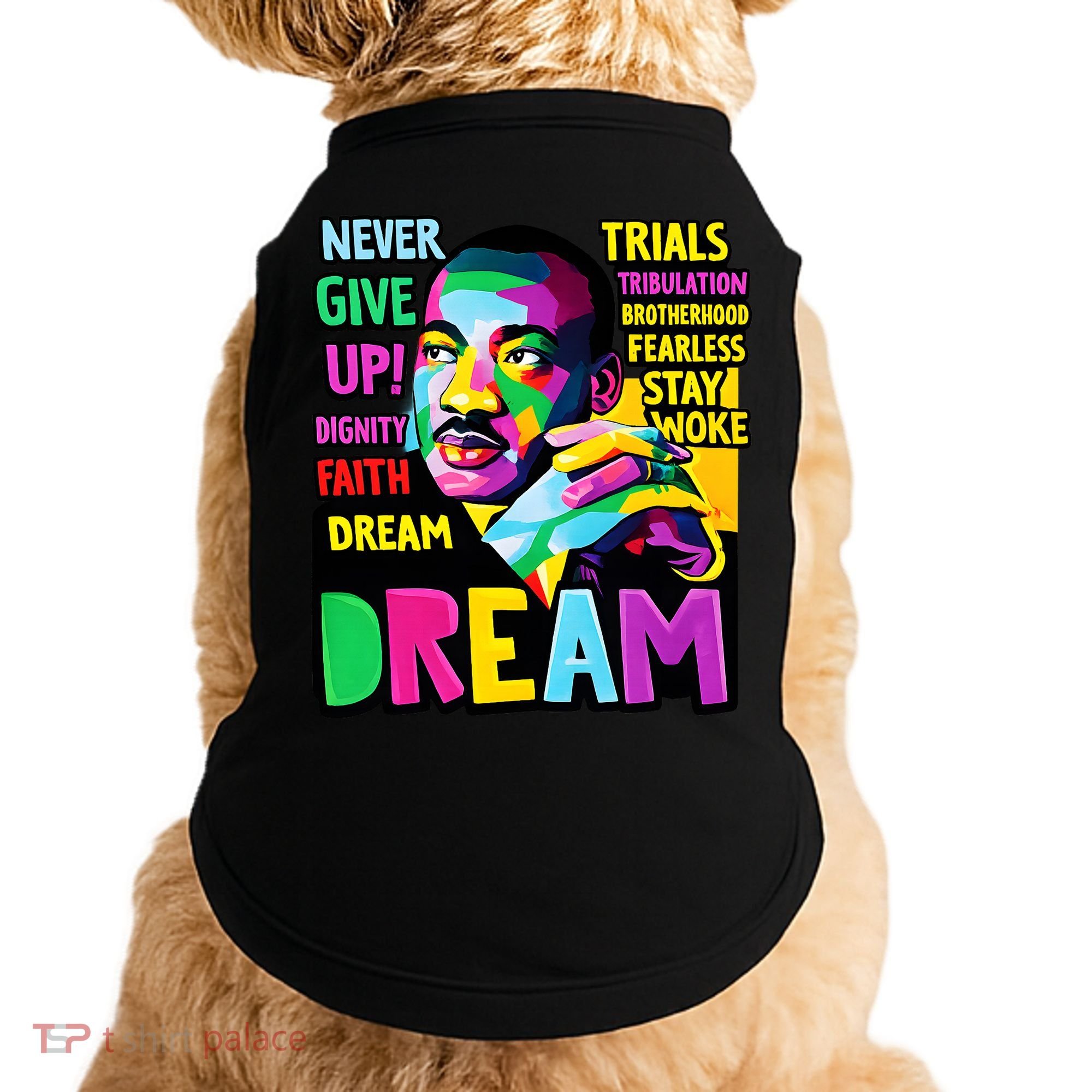 Dream Black History Month Martin Luther King Day Doggie Tank