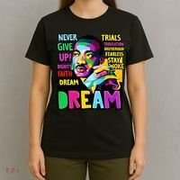 Dream Black History Month Martin Luther King Day T-Shirt thumb 4