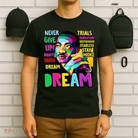 Dream Black History Month Martin Luther King Day T-Shirt thumb 6